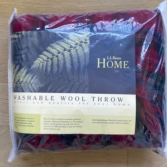 L.L. Bean Bedding Ll Bean Washable Wool Throw Blanket Poshmark
